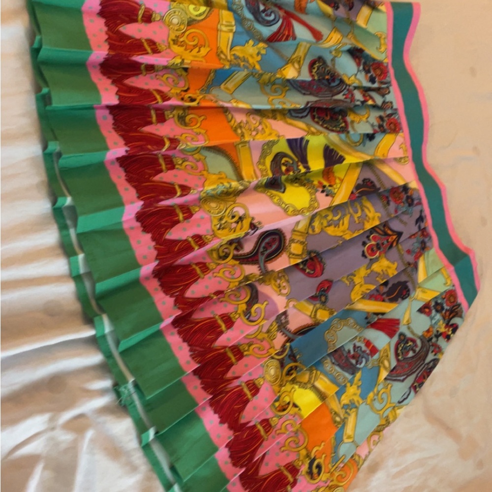 Colorful Pleated Skirt